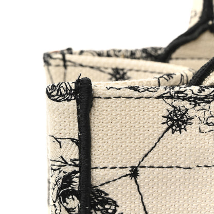 Christian Dior Canvas Embroidered Small Zodiac Toile De Jouy Book Tote Latte 14 of 15