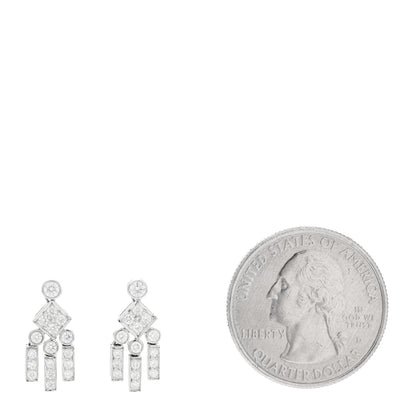 Tiffany Platinum Diamond Legacy Earrings 2 of 5