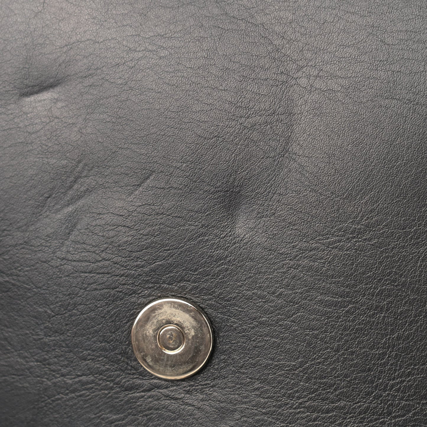 Suede Calfskin Faye Clutch Black