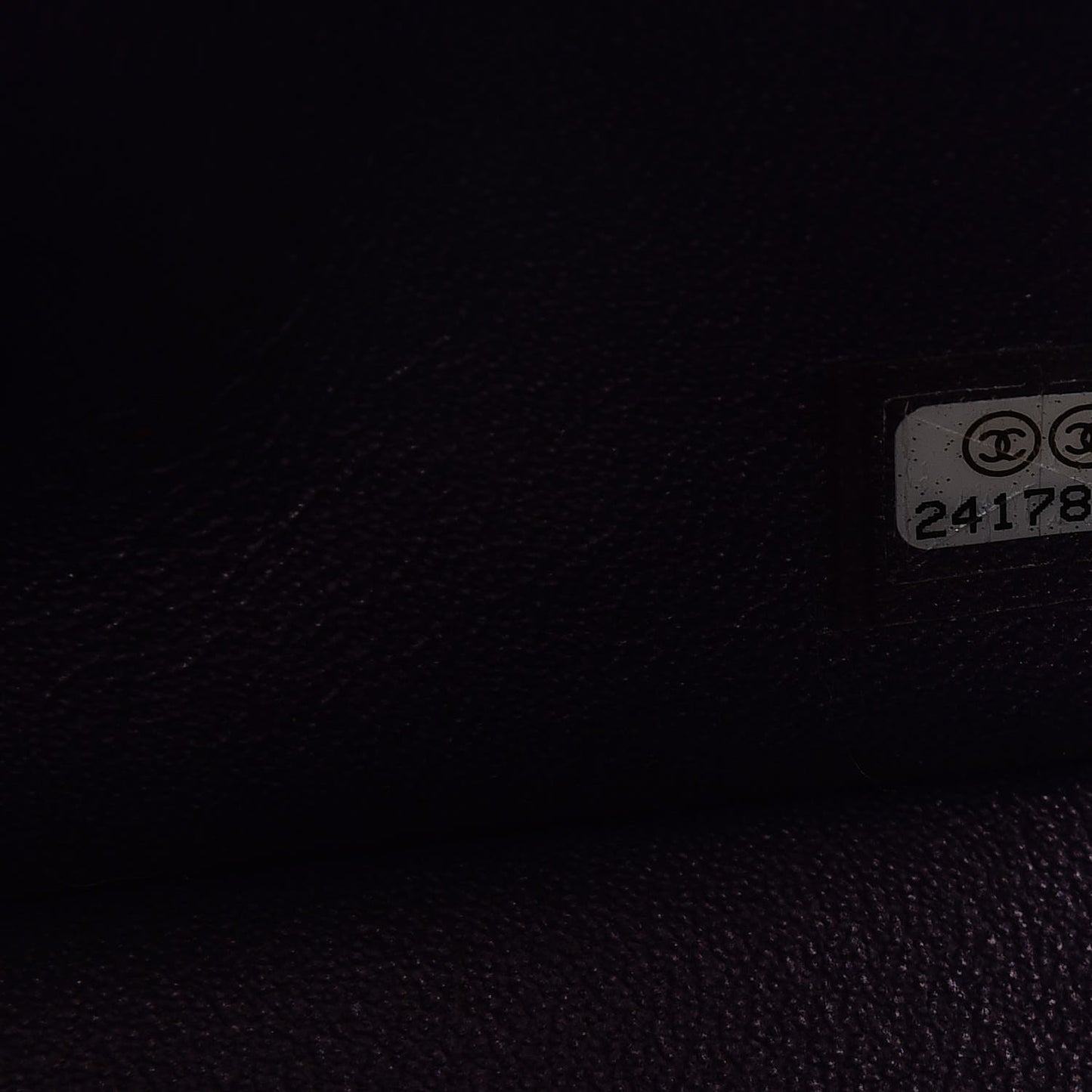 Iridescent Lambskin Quilted Mini Square Flap Dark Purple