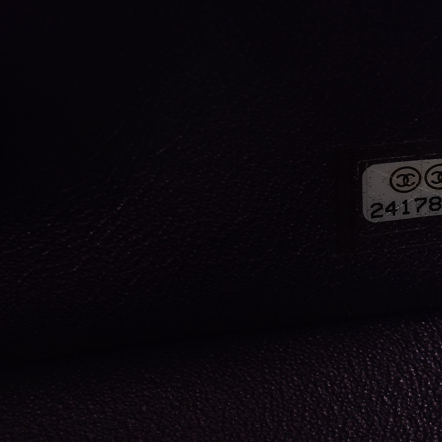 Chanel Iridescent Lambskin Quilted Mini Square Flap Dark Purple 7 of 8
