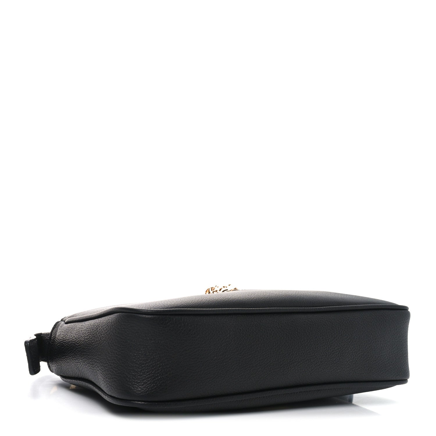 Versace Grained Calfskin Medusa Shoulder Bag Black 4 of 9