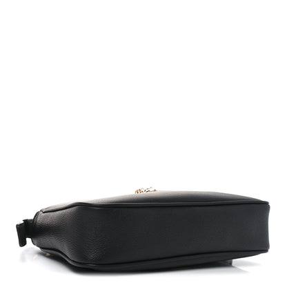 Versace Grained Calfskin Medusa Shoulder Bag Black 4 of 9