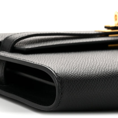 Hermes Epsom Kelly Wallet To Go Black 17 of 19