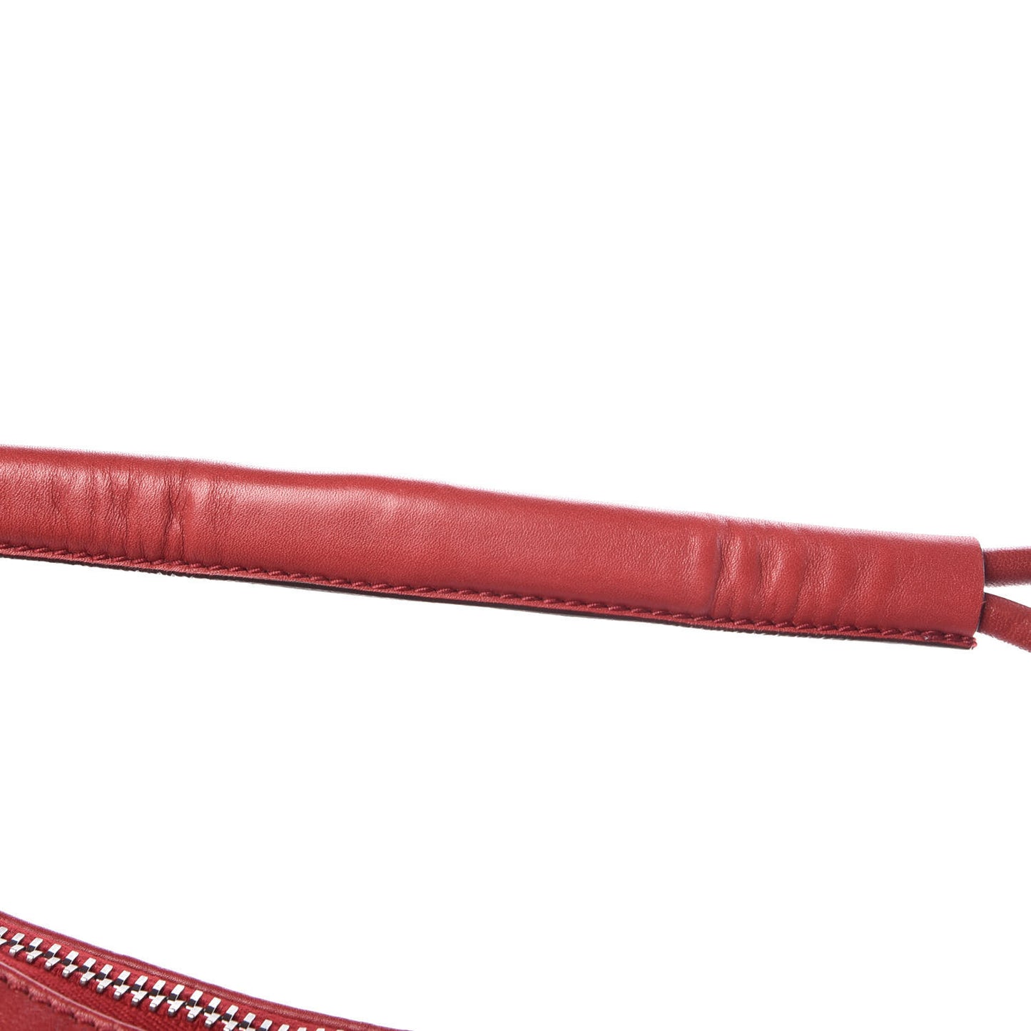 Guccissima Half Moon Bamboo Ring Hobo Red