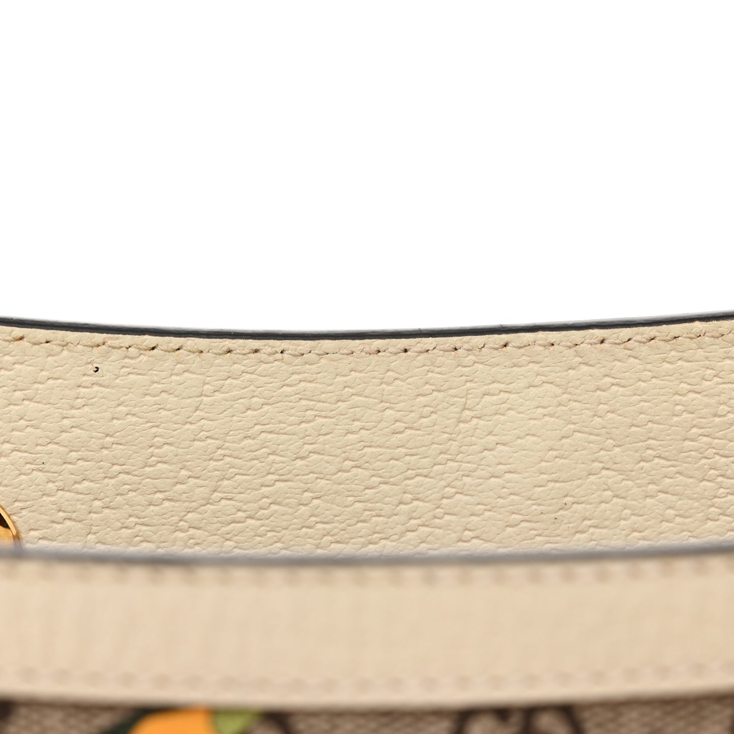 GG Supreme Monogram Flora Textured Calfskin Small Padlock Tote Beige Ebony Multicolor Mystic White