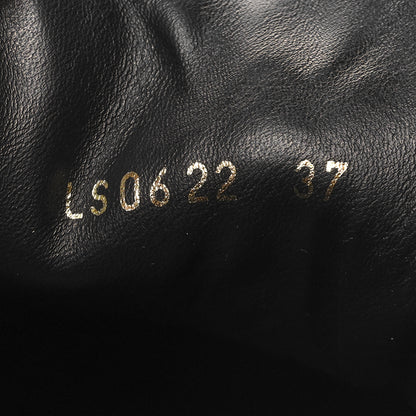 Christian Dior Calfskin Suede Logo Sneakers 37 Black 6 of 9