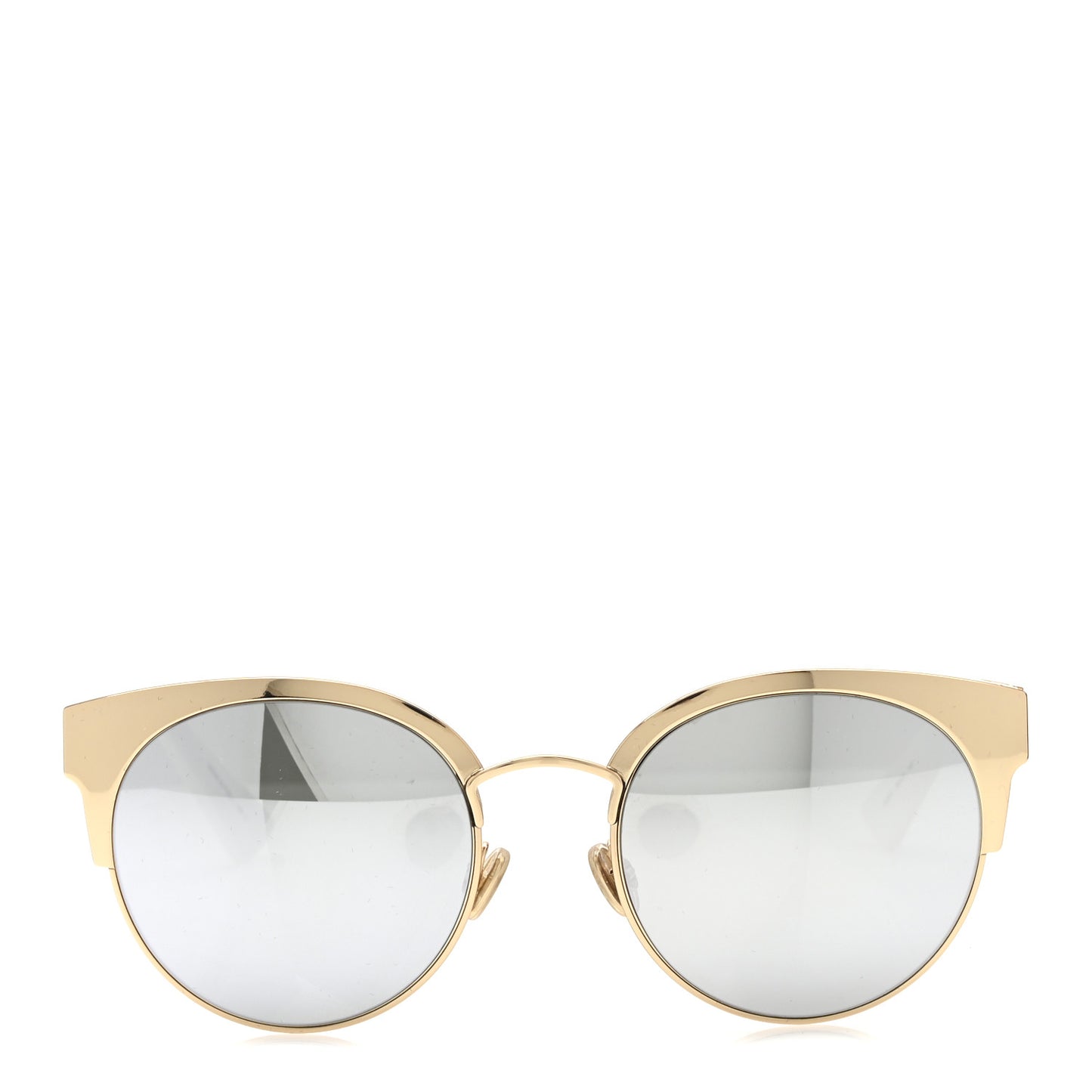 Diorama Mini Sunglasses White Gold