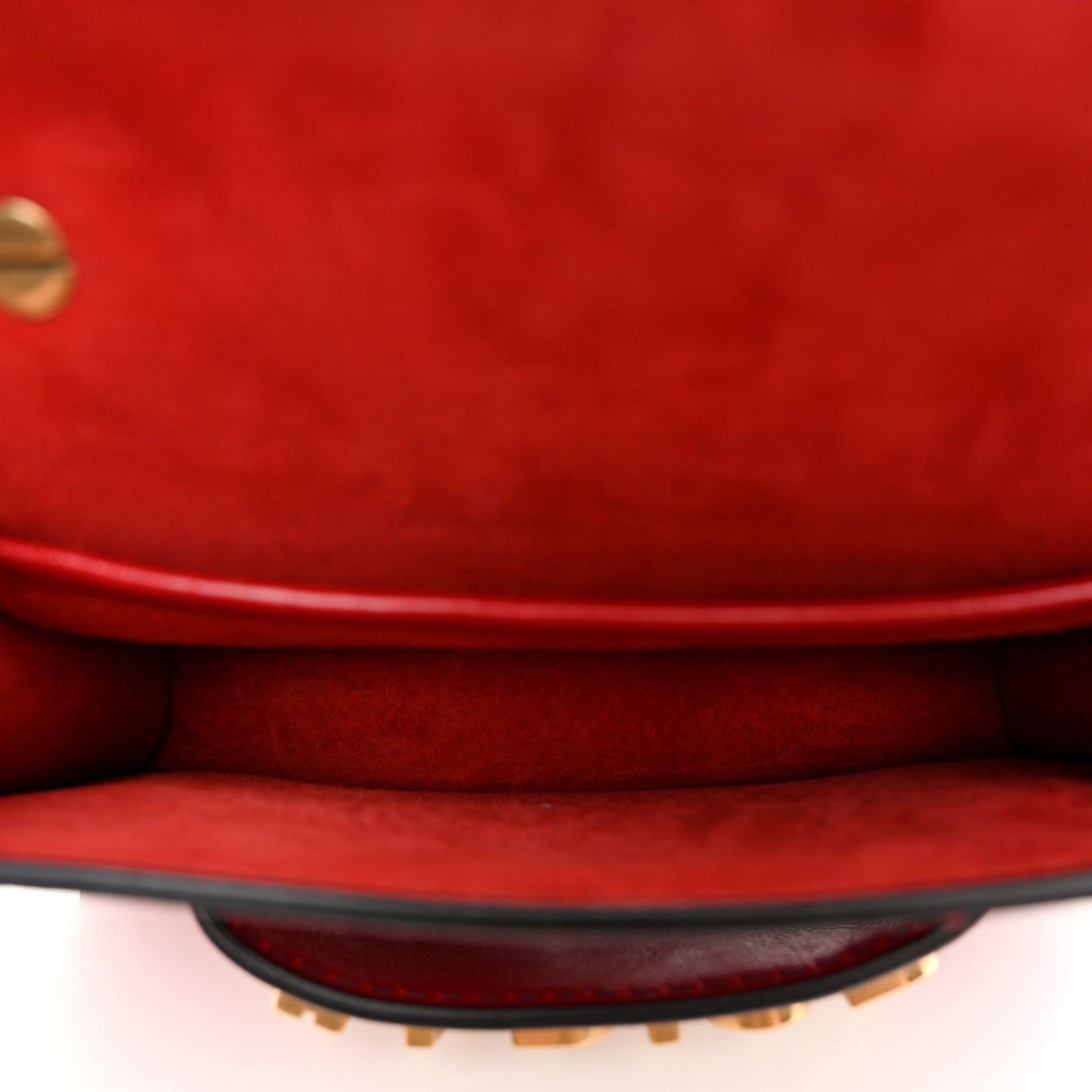 Calfskin Mini J'Adior Chain Flap Bag Spicy Red