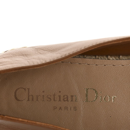 Christian Dior Lambskin Granville Espadrille 37 Golden Saddle 8 of 10
