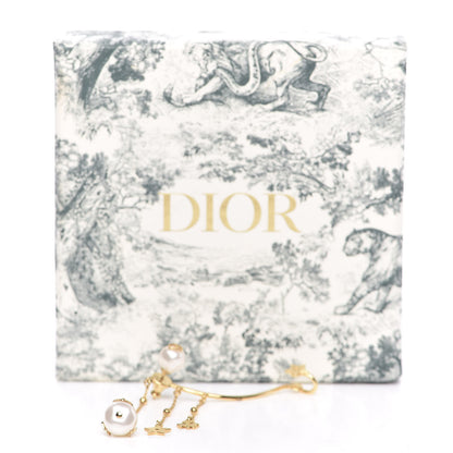 Christian Dior Pearl Shiny-D Earring Gold 4 of 4