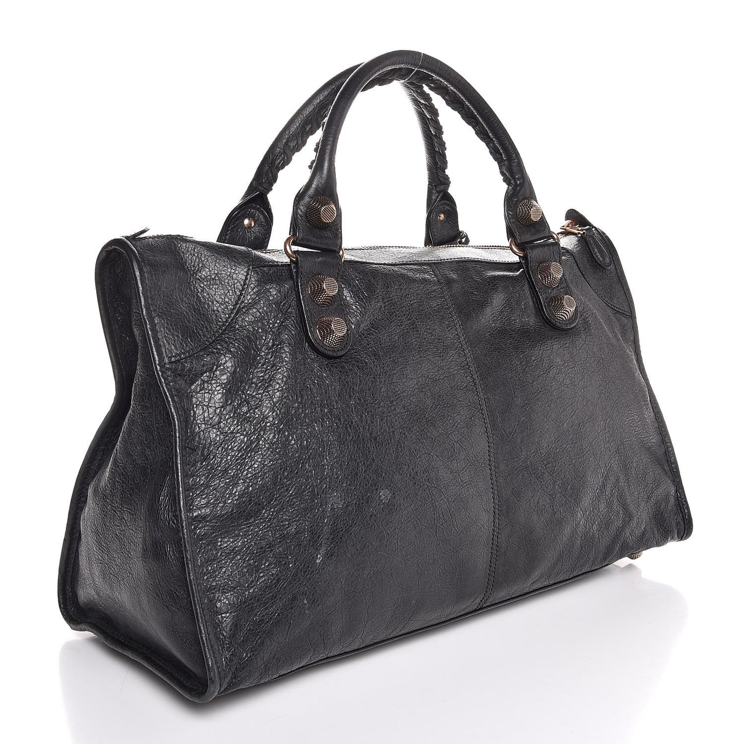 Agneau Giant 21 Rose Gold Hardware Work Black