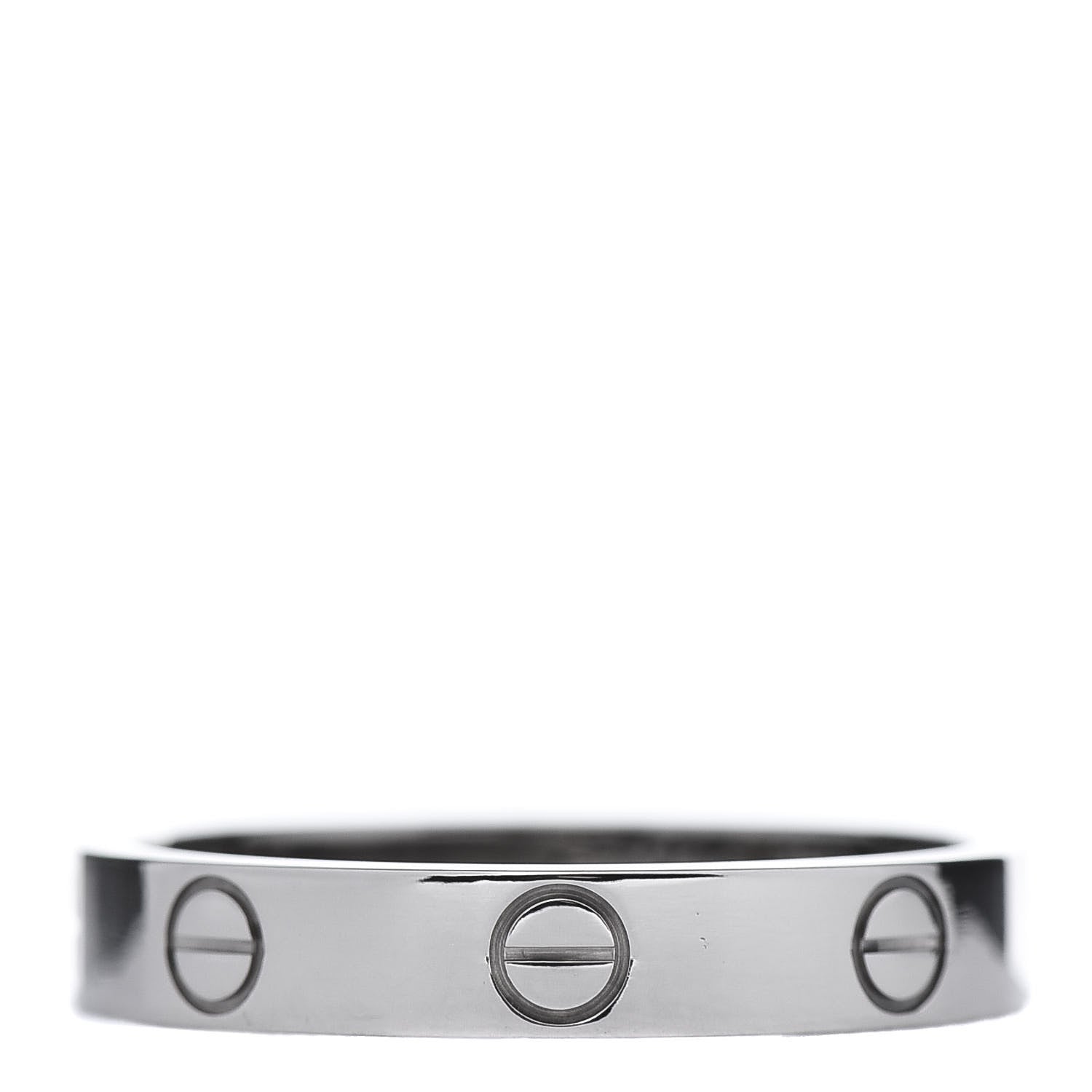 Cartier 18K White Gold 3.5mm LOVE Wedding Band Ring 56 7.5 1 of 4
