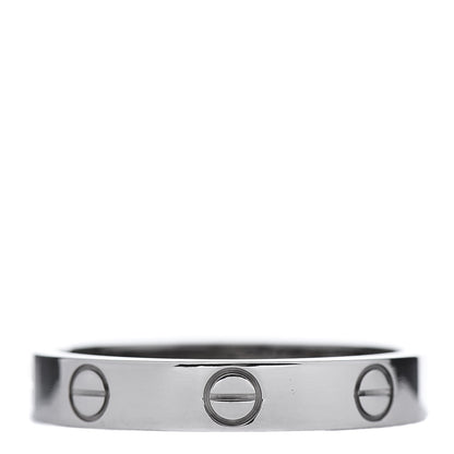Cartier 18K White Gold 3.5mm LOVE Wedding Band Ring 56 7.5 1 of 4