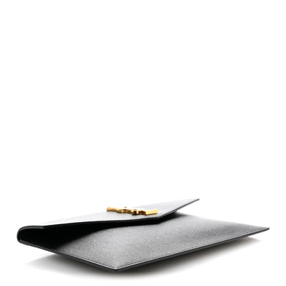 Saint Laurent Grain De Poudre Uptown Pouch Black 4 of 9