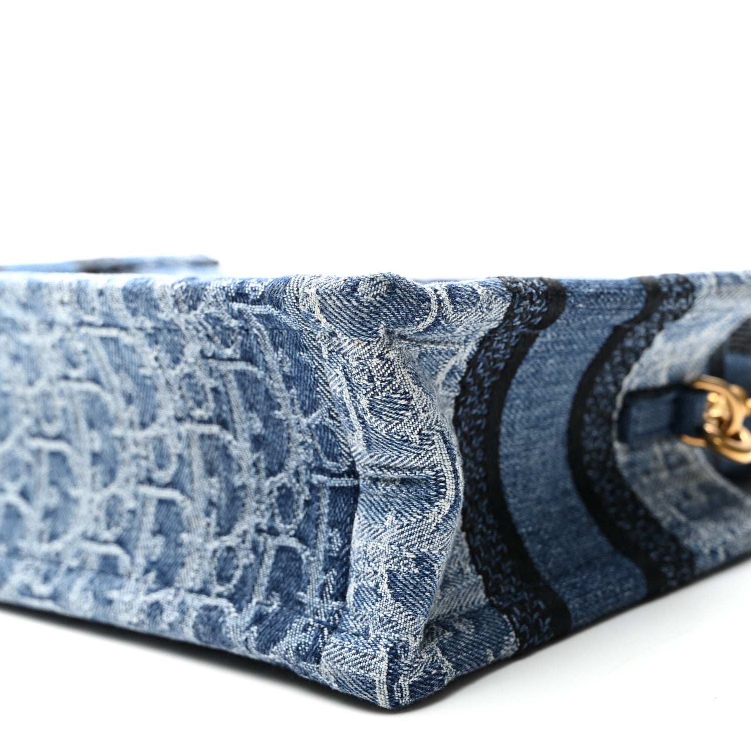 Christian Dior Denim Oblique Mini Book Tote With Strap Blue 10 of 10