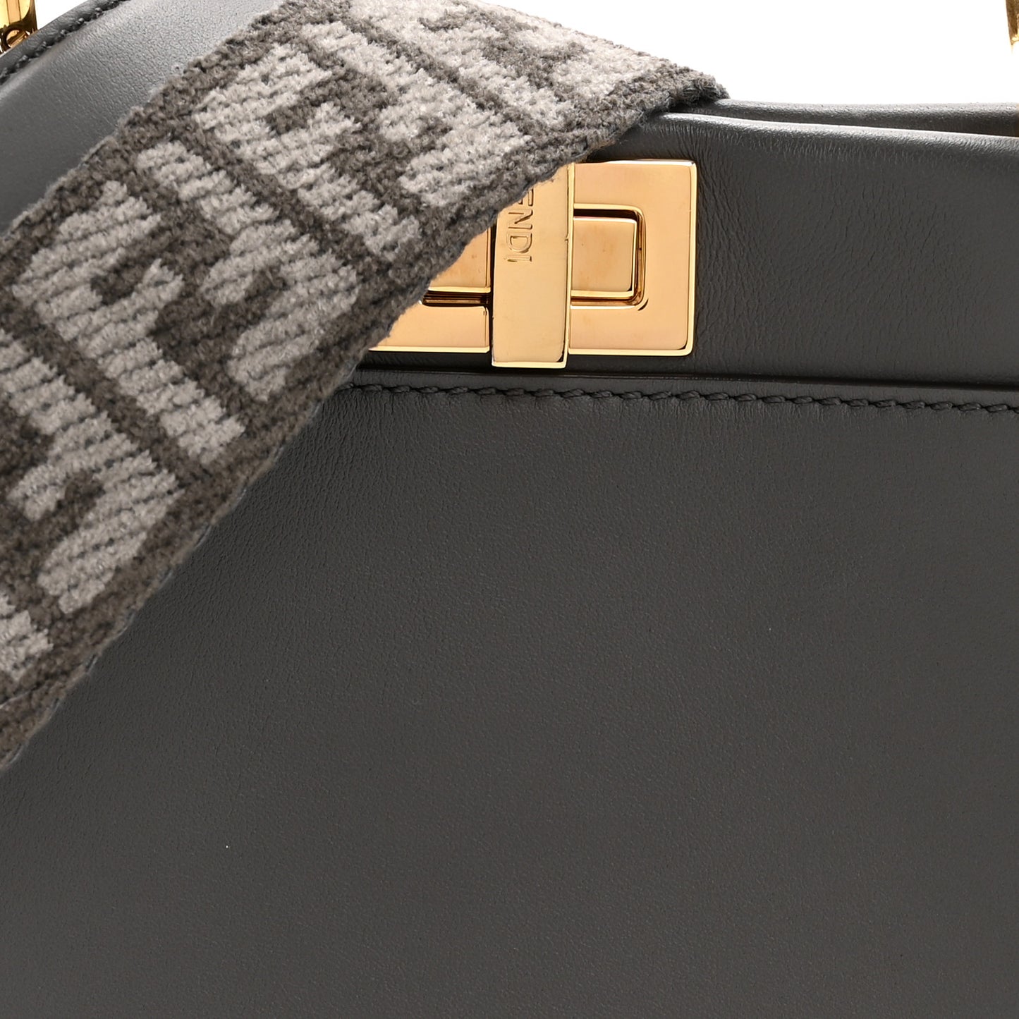 Nappa Mini Peekaboo Iconic Satchel Anthracite