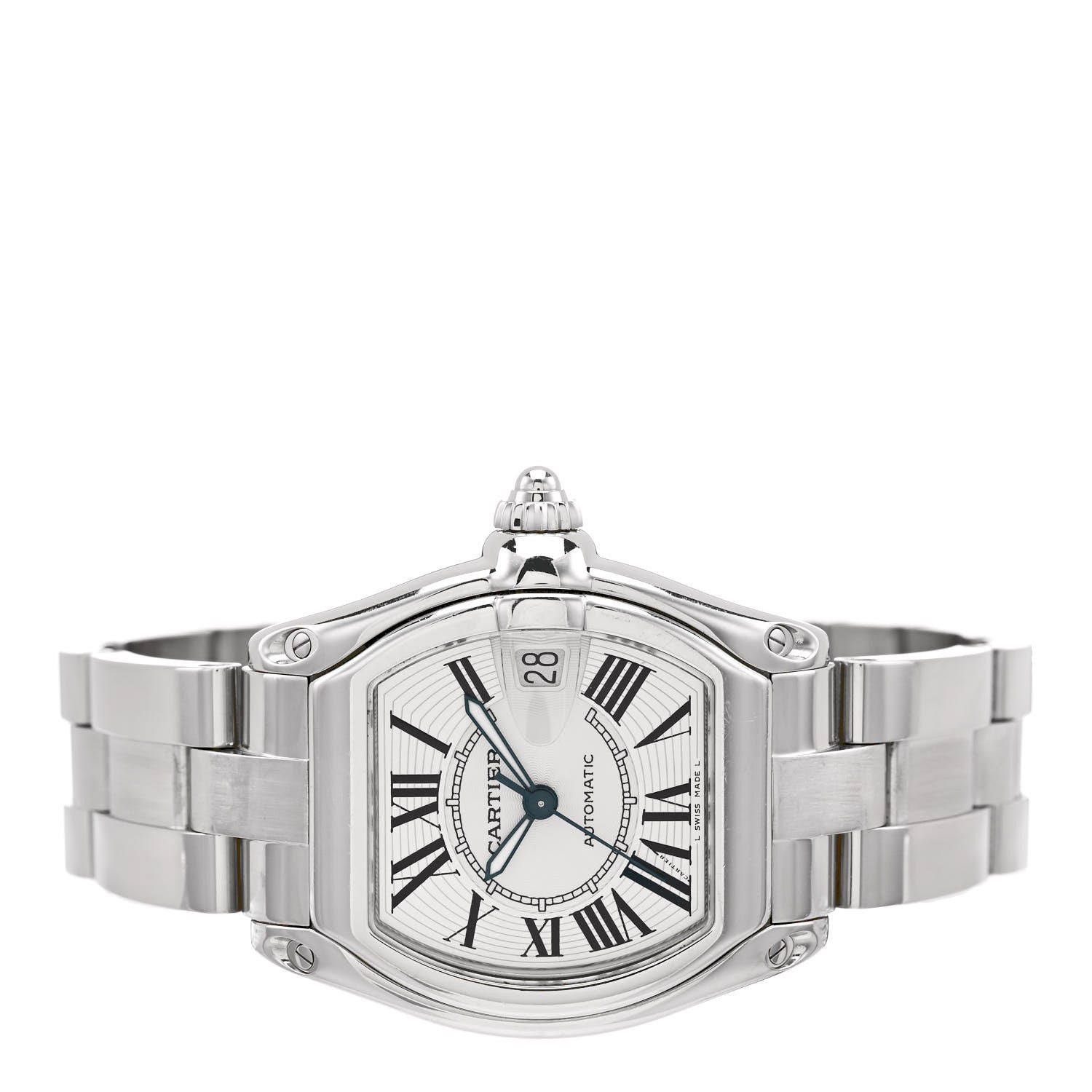 Cartier Stainless Steel 37mm Roadster Automatic Watch 2 of 5