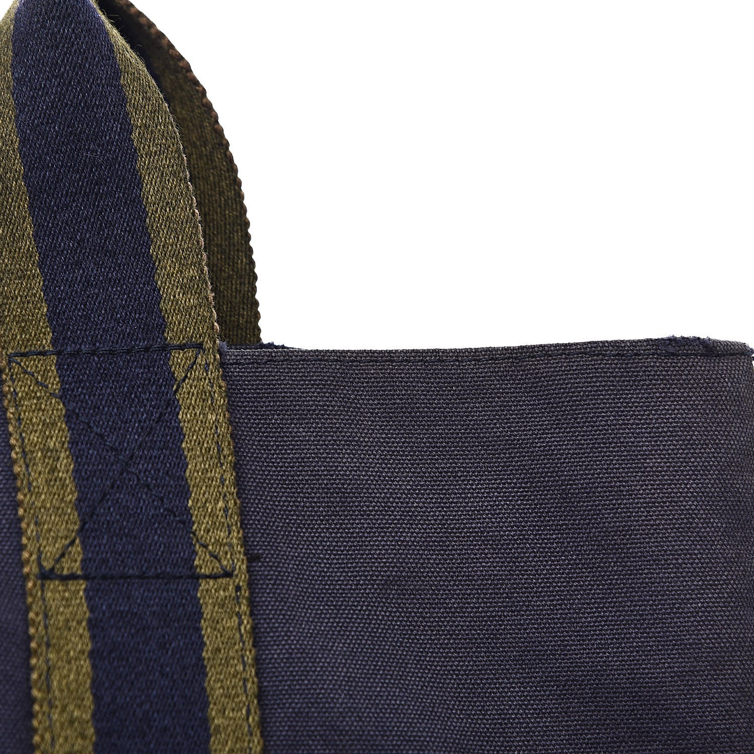 Hermes Canvas Fourre Tout Navy 14 of 14