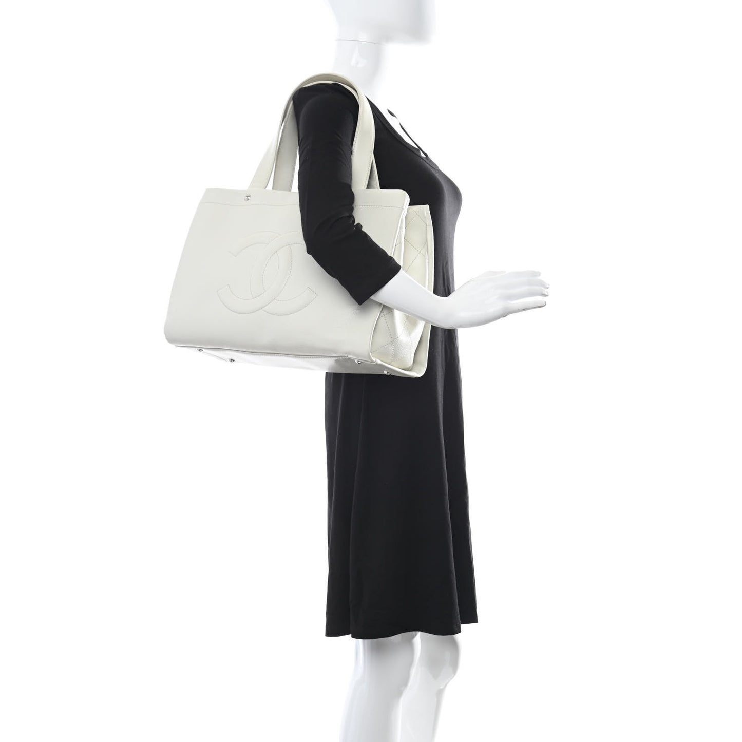 Caviar CC Tote White