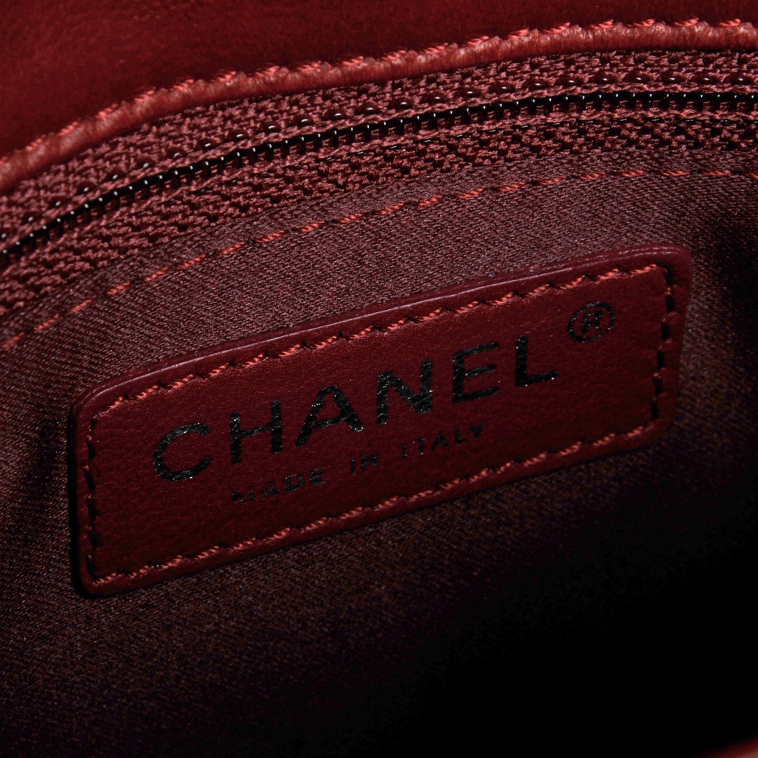Chanel Lambskin Quilted Large 3 Flap Red 6 of 7