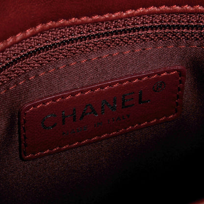Chanel Lambskin Quilted Large 3 Flap Red 6 of 7