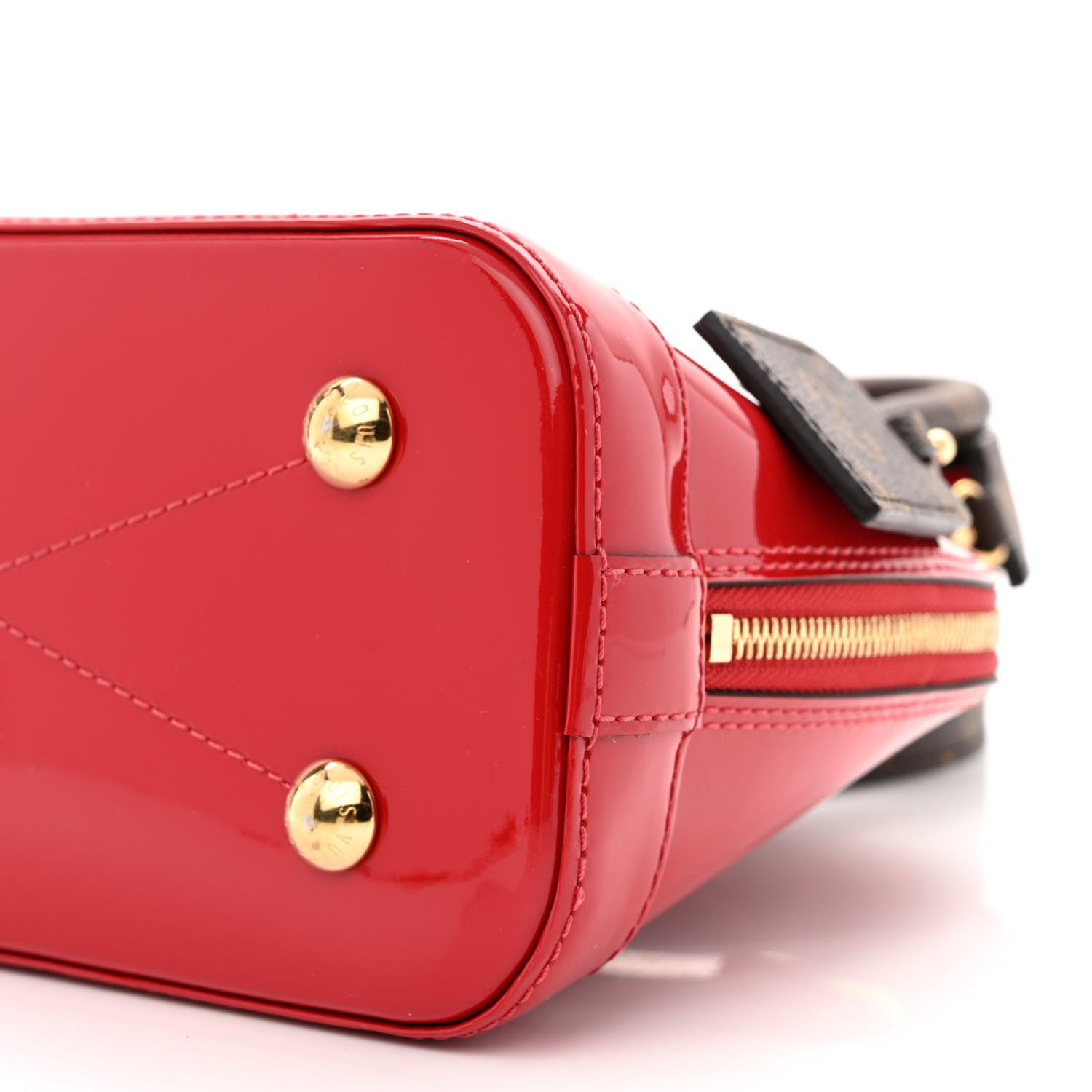 Louis Vuitton Patent Monogram Alma BB Scarlet 9 of 12