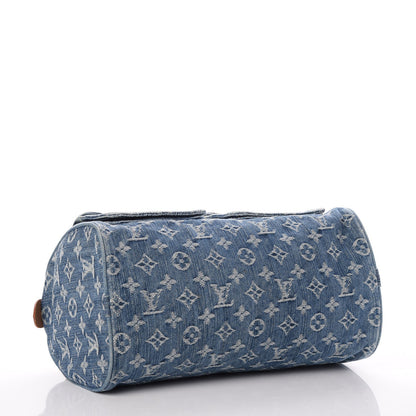 Louis Vuitton Monogram Denim Neo Speedy Blue 4 of 13