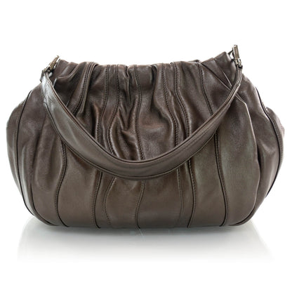 Prada Nappa Mordore Stripes Shoulder Bag Graphite 3 of 9