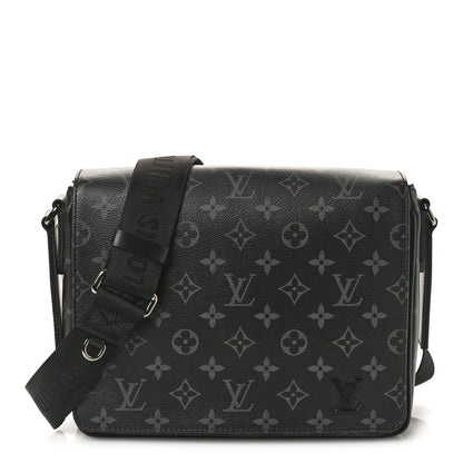 Louis Vuitton Monogram Eclipse District PM Black 1 of 9