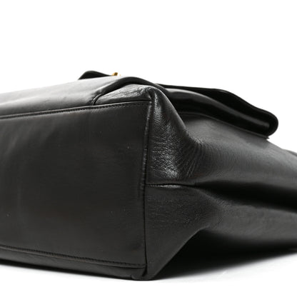 Chanel Lambskin Flap Shoulder Bag Black 8 of 8