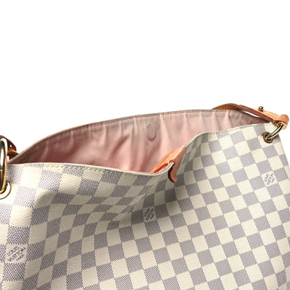 Louis Vuitton Damier Azur Graceful MM Rose Ballerine 13 of 13