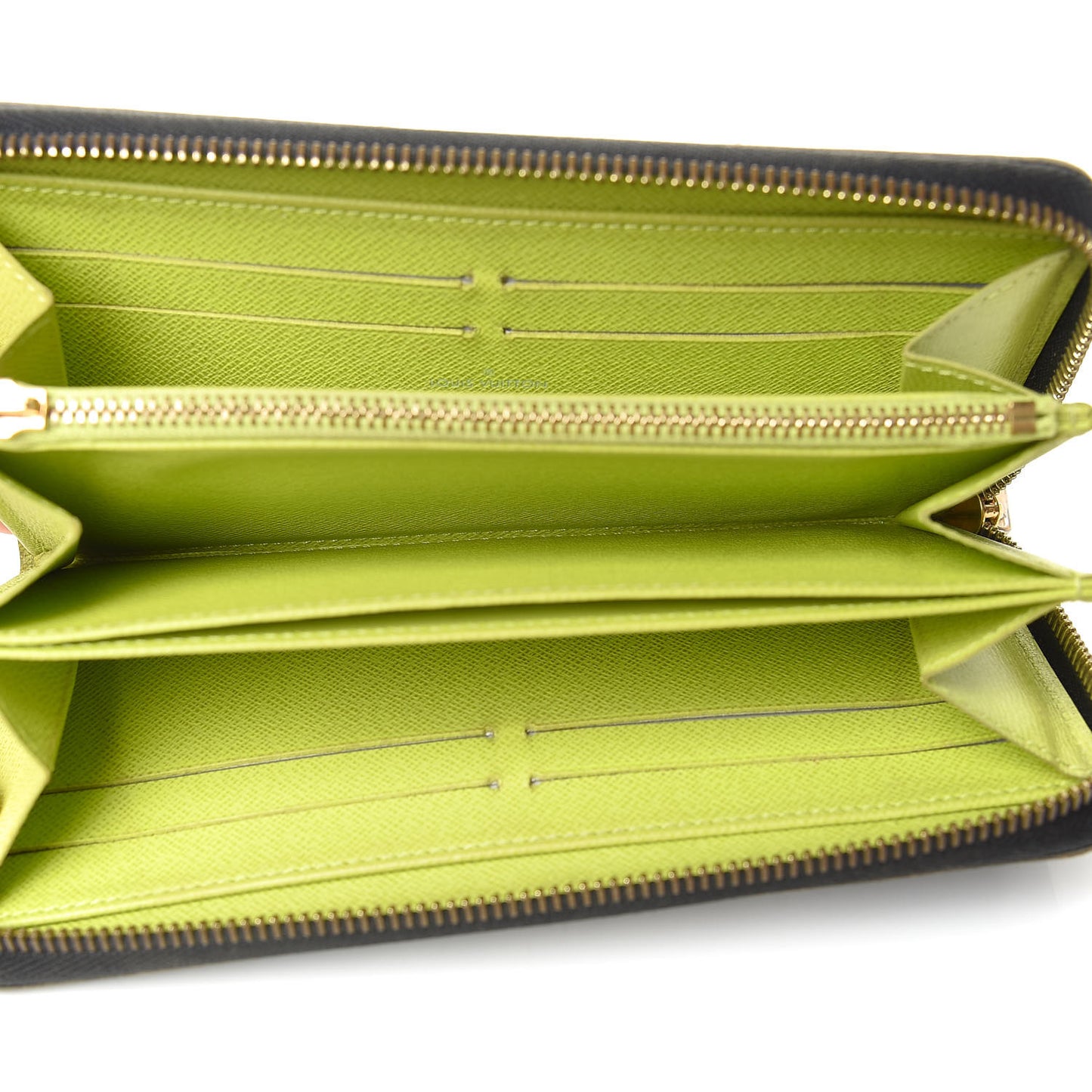 Monogram Multicolor Zippy Wallet Black Pistachio