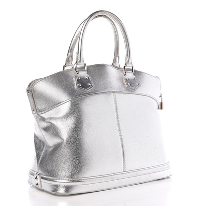 Louis Vuitton Suhali Lockit MM Silver 3 of 17