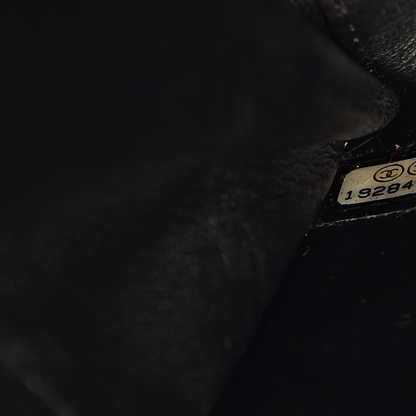 Lambskin Top Handle Logo Flap Black
