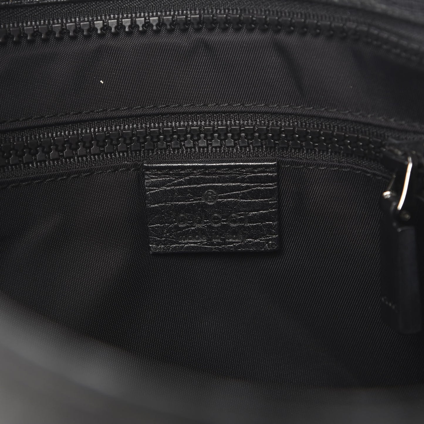 GG Plus Monogram Medium Flat Messenger Bag Black