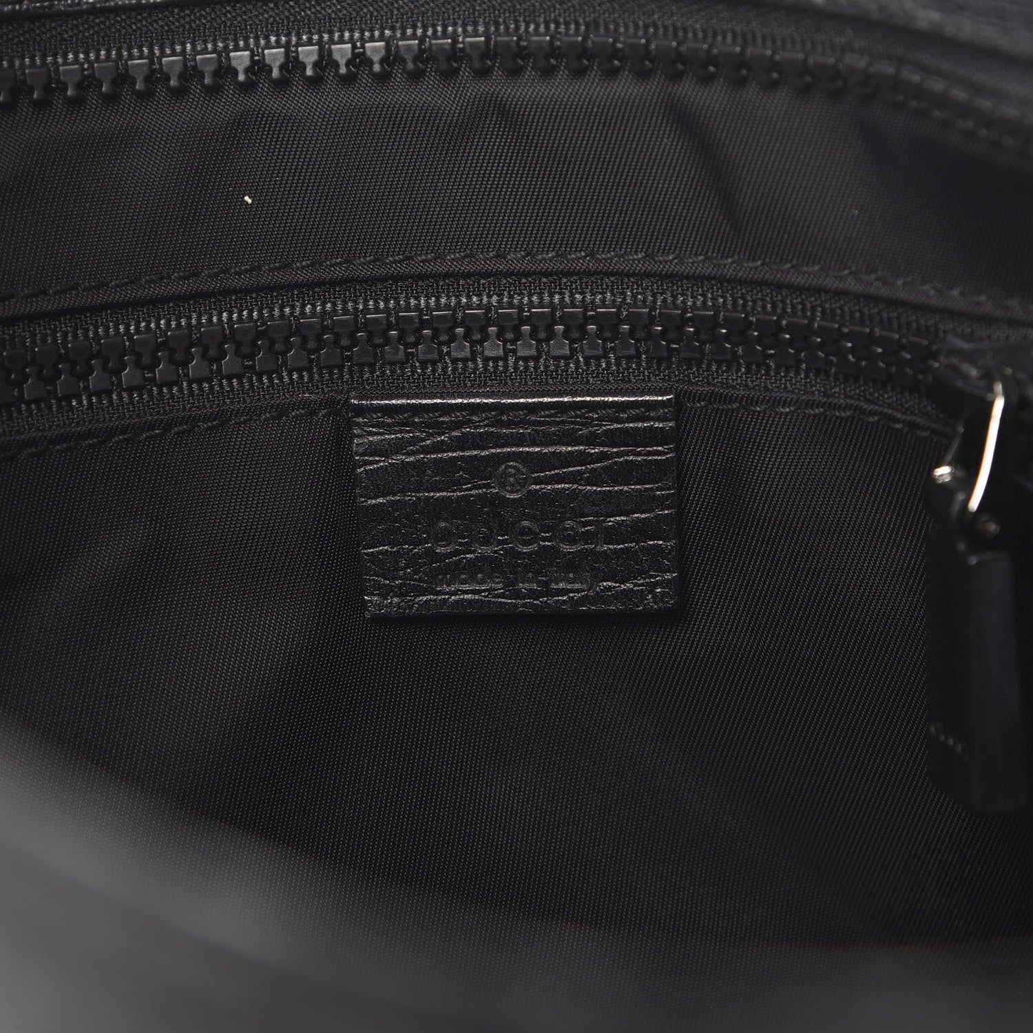 Gucci GG Plus Monogram Medium Flat Messenger Bag Black 6 of 8