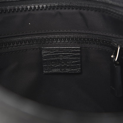 Gucci GG Plus Monogram Medium Flat Messenger Bag Black 6 of 8