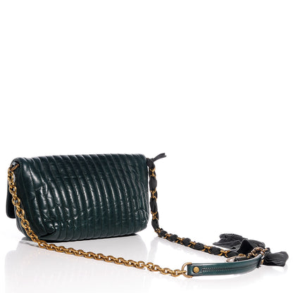 Lanvin Leather Quilted Happicolo Shoulder Bag Forest 3 of 8