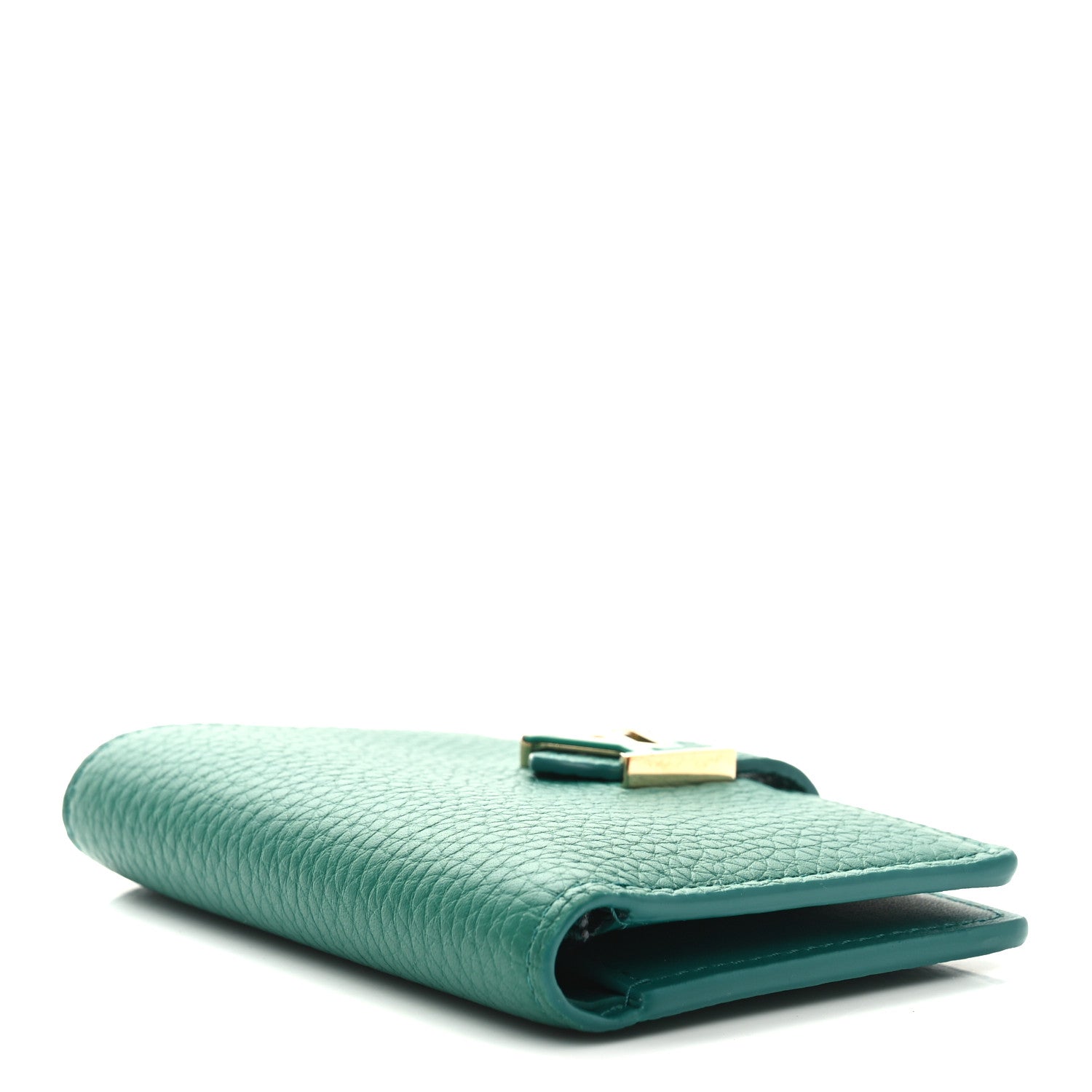 Louis Vuitton Taurillon Capucines Vertical Compact Wallet Green 4 of 7