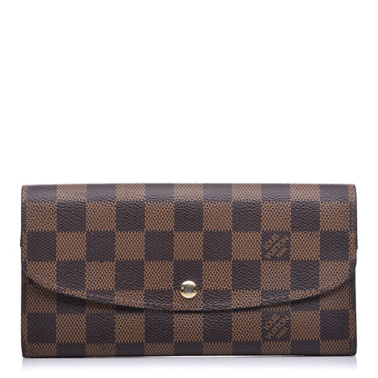 Louis Vuitton Damier Ebene Emilie Wallet 1 of 12