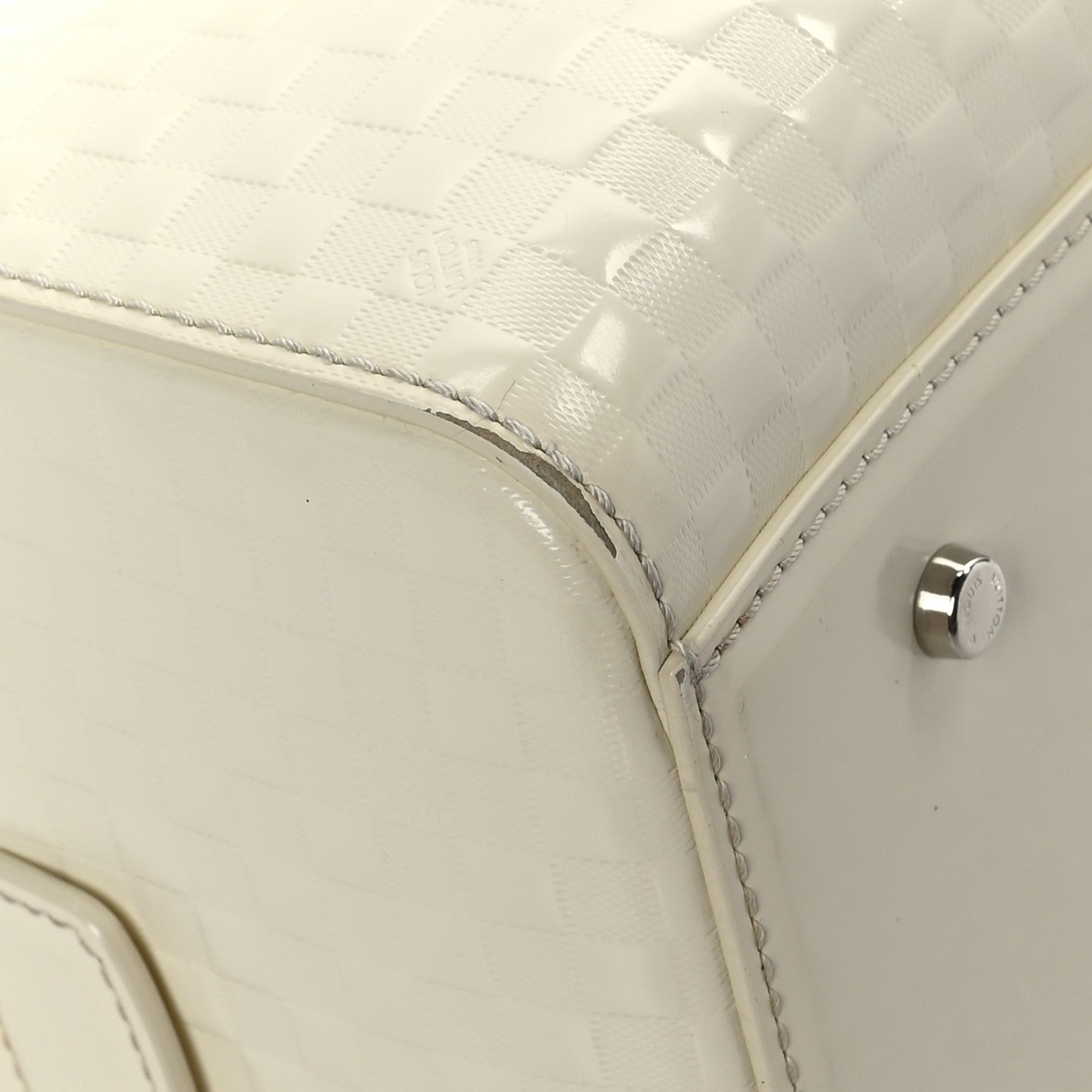 Louis Vuitton Damier Facette Speedy Cube PM Cream 10 of 13