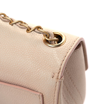 Chanel Grained Calfskin Mini Square Classic Pure Flap Nude 26 of 29