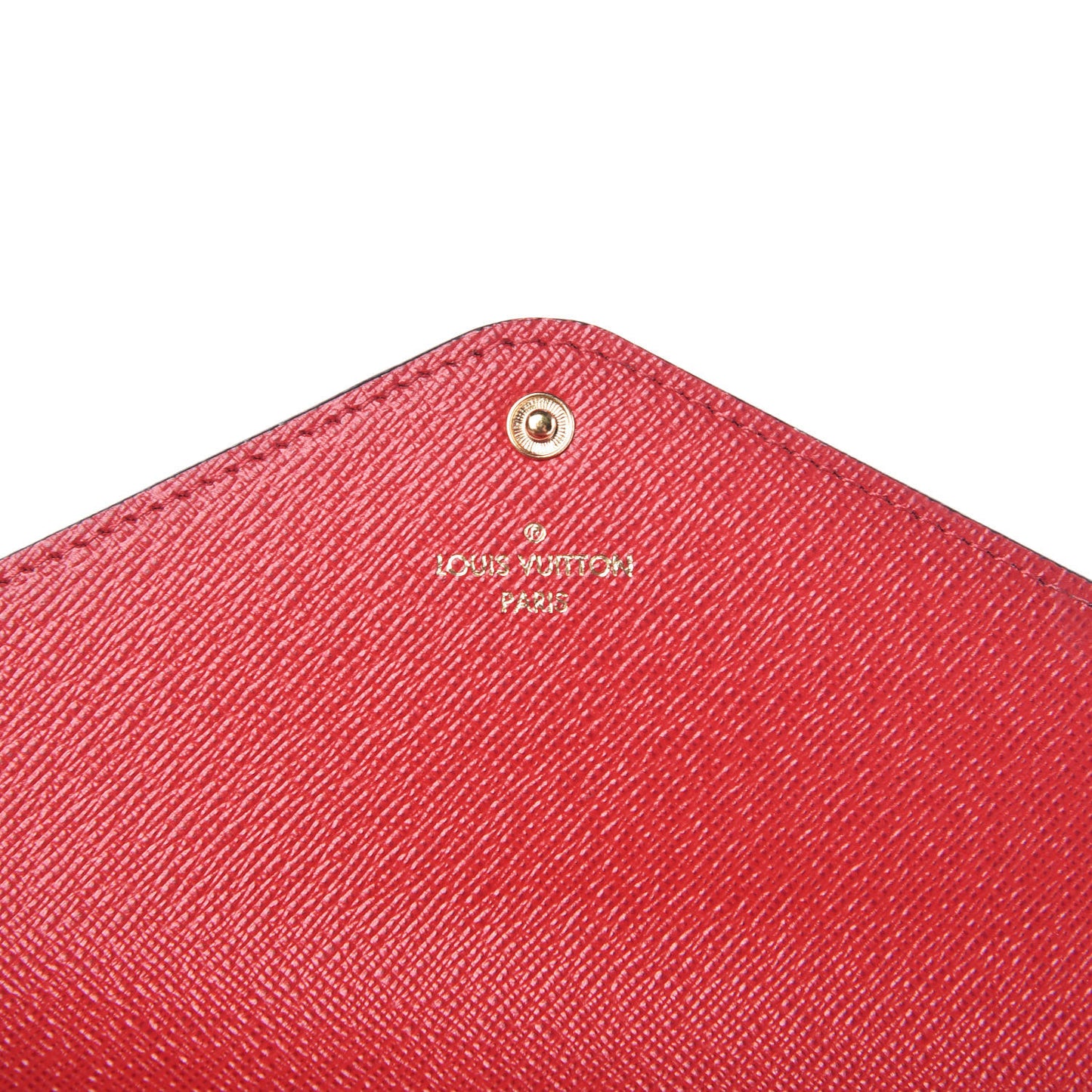 Damier Ebene Josephine Wallet Red