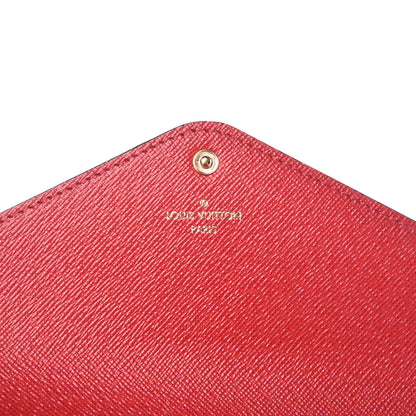 Louis Vuitton Damier Ebene Josephine Wallet Red 8 of 12