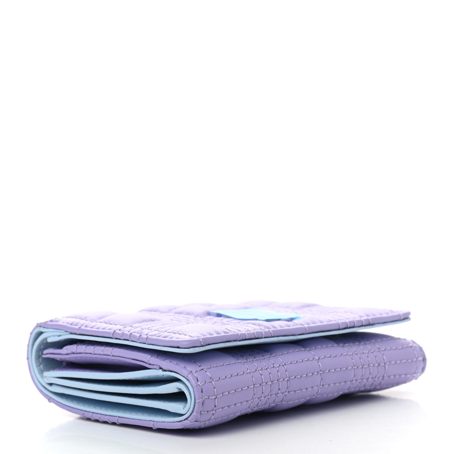 Burberry Lambskin Quilted Lola Wallet Soft Violet 4 of 7