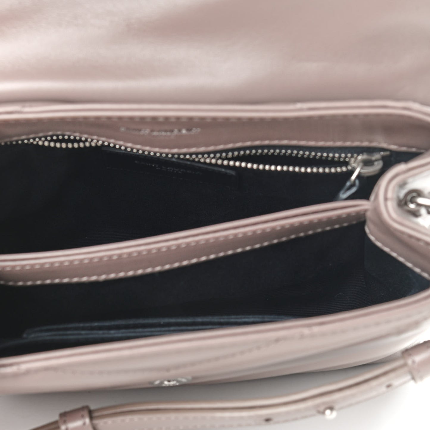 Calfskin Y Quilted Monogram Toy Loulou Satchel Dusty Grey