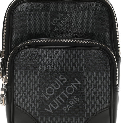 Louis Vuitton Damier Graphite 3D Amazone Sling Bag Black 8 of 10