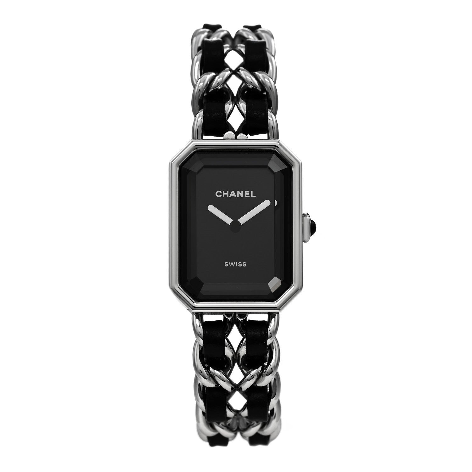Chanel Stainless Steel Lambskin 20mm Chain Premiere Quartz Watch 1 of 5