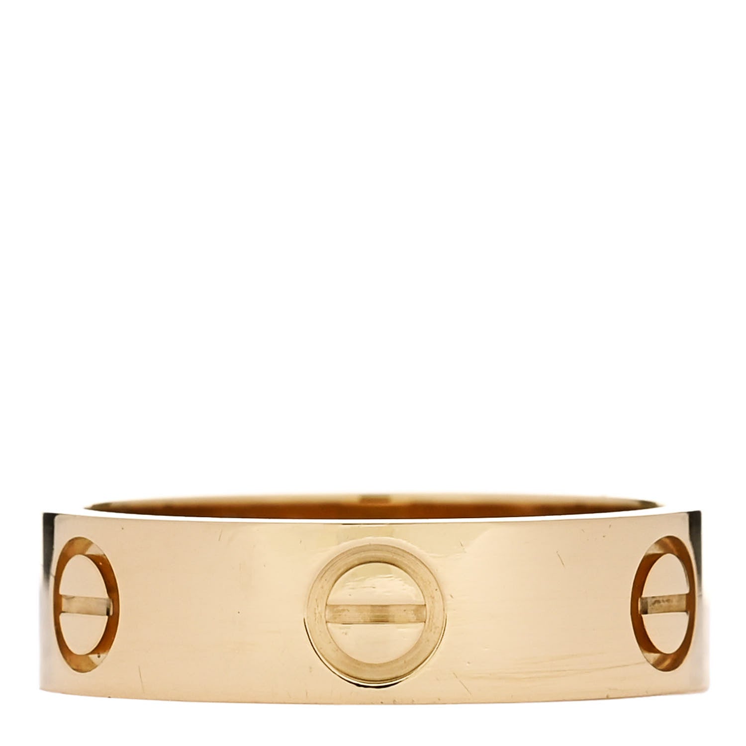 Cartier 18K Yellow Gold 5.5mm LOVE Ring 55 7.25 1 of 5